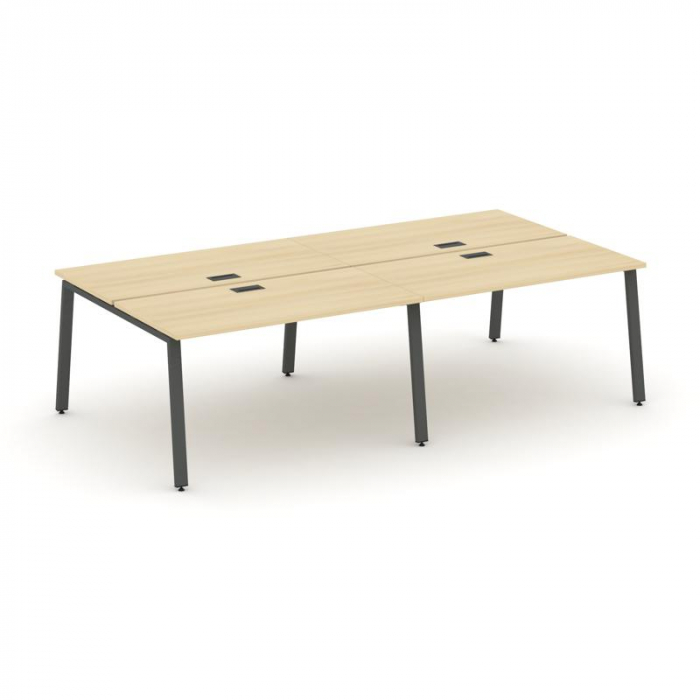 Style Project Рабочая станция 2-х сторон. SN-6A.DRS-031 Акация Лорка/Металл Антрацит 1960*1232*750