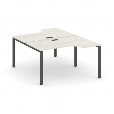 Style Project Рабочая станция эргоном. SN-6P.DRPA-002 Дуб Наварра/Металл Антрацит 1580*1232/1992*750