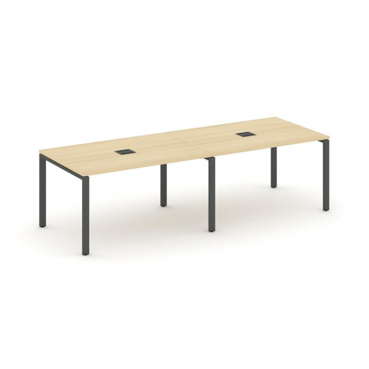 Style Project Стол переговорный SN-6P.SPRG-012 Акация Лорка/Металл Антрацит 2360*980*750