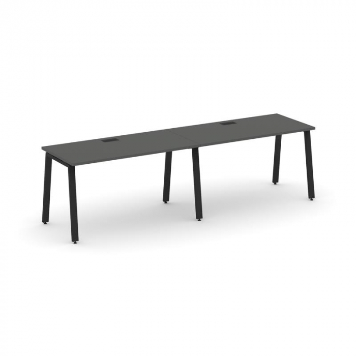 Стайл Проджект Рабочая станция 1 сторон. SN-6A.ORS-014 Антрацит/Металл Черный 3160*700*750