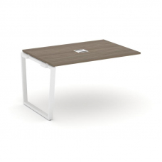 Style Project Проходной наб. элем. перег. стола SN-6T2.NSPRG-002 Вяз Благородный/Металл Белый/Заглуш