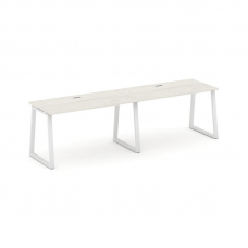 Style Project Рабочая станция 1 сторон. SN-6T1.ORS-014 Дуб Наварра/Металл Белый/Заглушка Пластик Бел