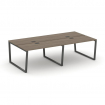 Style Project Рабочая станция 2-х сторон. SN-6T2.DRS-054 Вяз Благородный/Металл Антрацит/Черный Плас