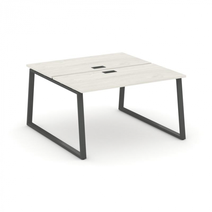 Стайл Проджект Рабочая станция 2-х сторон. SN-6T1.DRS-023 Дуб Наварра/Металл Антрацит/Черный Пластик