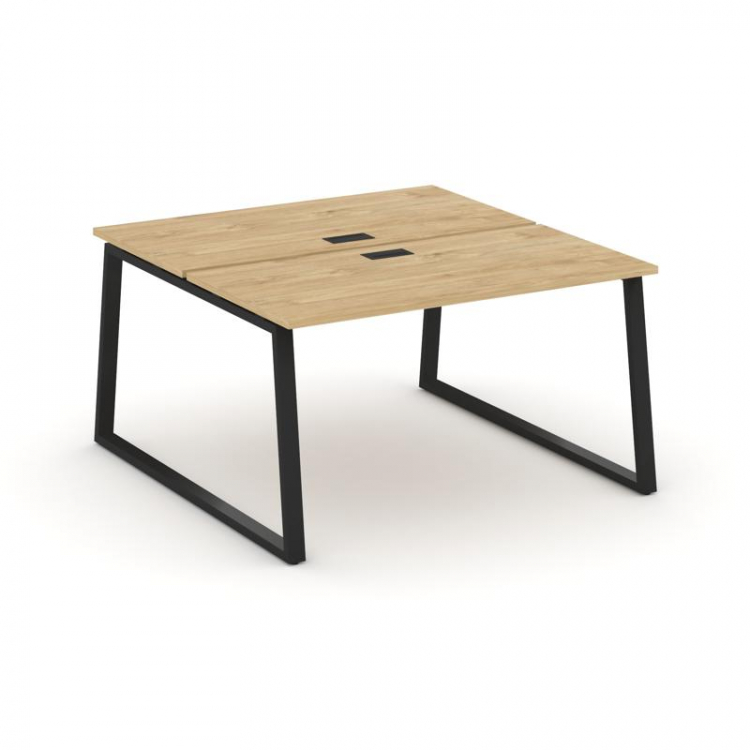 Style Project Рабочая станция 2-х сторон. SN-6T1.DRS-011 Тиквуд Светлый/Металл Черный/Заглушка Пласт