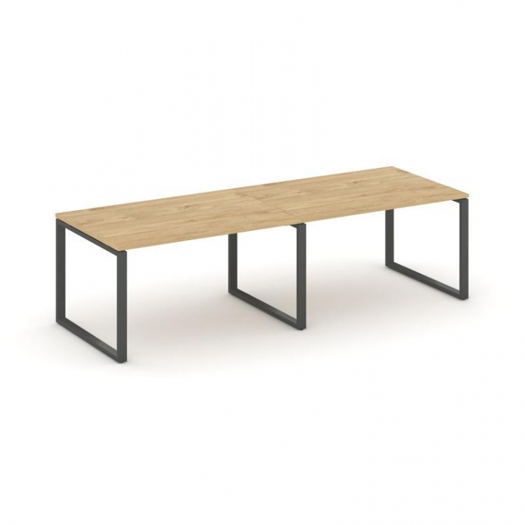 Style Project Стол переговорный SN-6O.SPRG-013.3 Тиквуд Светлый/Металл Антрацит 2760*980*750