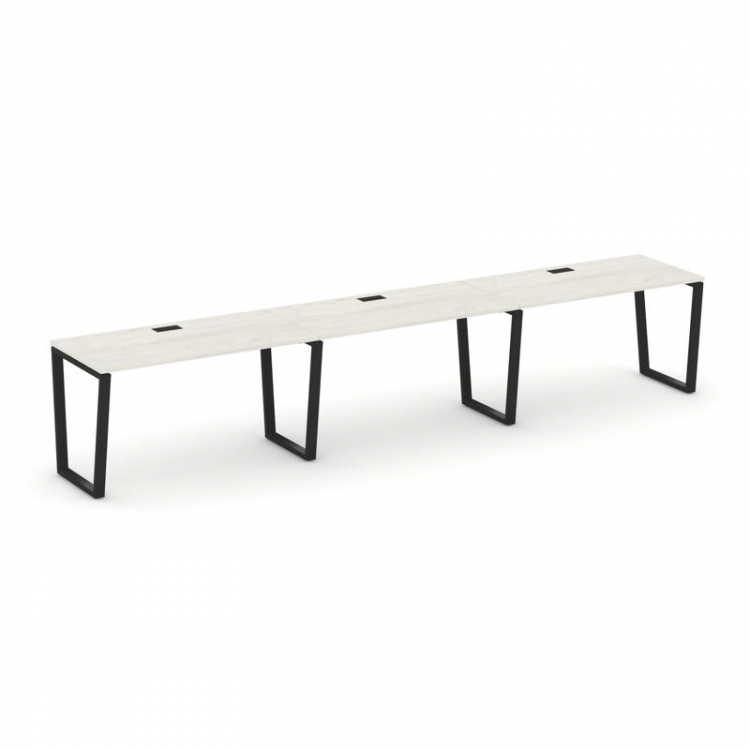 Style Project Рабочая станция 1 сторон. SN-6T2.ORS-043 Дуб Наварра/Металл Черный/Заглушка Пластик Че