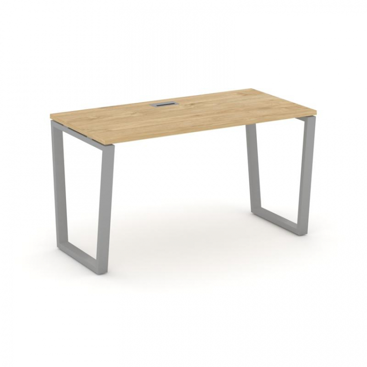 Style Project Стол письменный SN-6T2.SP-022 Тиквуд Светлый/Металл Серый/Заглушка Пластик Серебро 118
