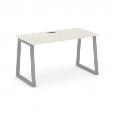 Style Project Стол письменный SN-6T1.SP-024 Дуб Наварра/Металл Серый/Заглушка Пластик Серебро 1580*8
