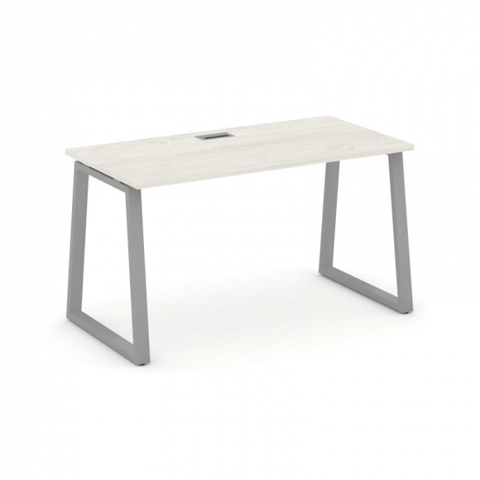 Style Project Стол письменный SN-6T1.SP-014 Дуб Наварра/Металл Серый/Заглушка Пластик Серебро 1580*7