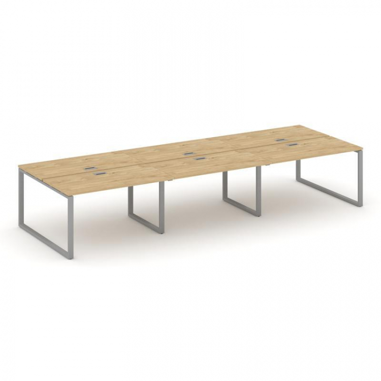 Style Project Рабочая станция 2-х сторон. SN-6O.DRS-072 Тиквуд Светлый/Металл Серый 3540*1432*750