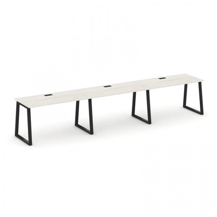 Style Project Рабочая станция 1 сторон. SN-6T1.ORS-031 Дуб Наварра/Металл Черный/Заглушка Пластик Че