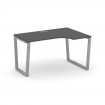 Style Project Стол рабочий эргоном. SN-6T2.SPA-022(R) Антрацит/Металл Серый/Заглушка Пластик Серебри