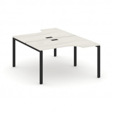 Style Project Рабочая станция эргоном. SN-6P.DRPA-001 Дуб Наварра/Металл Черный 1380*1232/1992*750