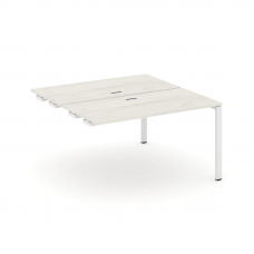 Style Project Стол-приставка к опор. элем. SN-6P.DPRS-003 Дуб Наварра/Металл Белый 1380*1232*750