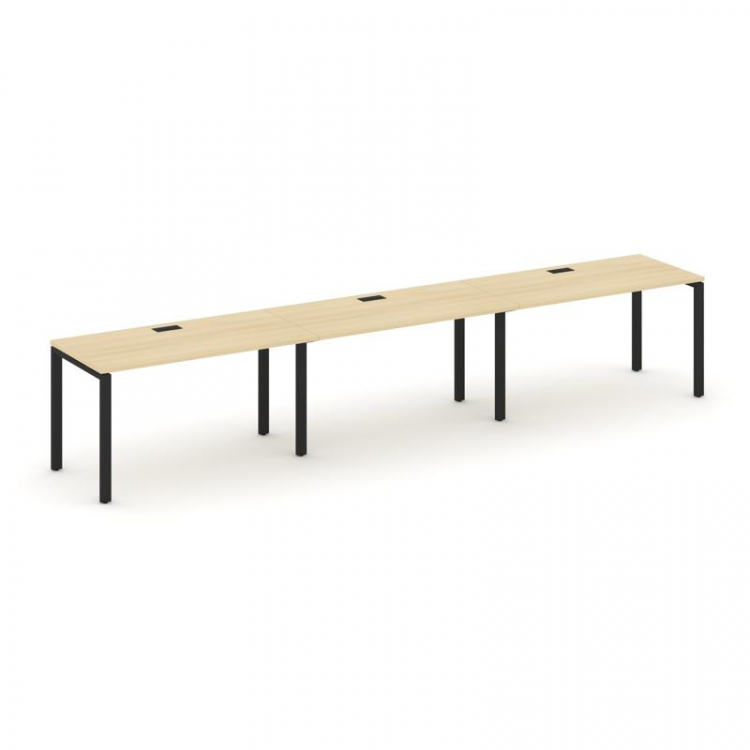 Style Project Рабочая станция 1 сторон. SN-6P.ORS-042 Акация Лорка/Металл Черный 3540*700*750