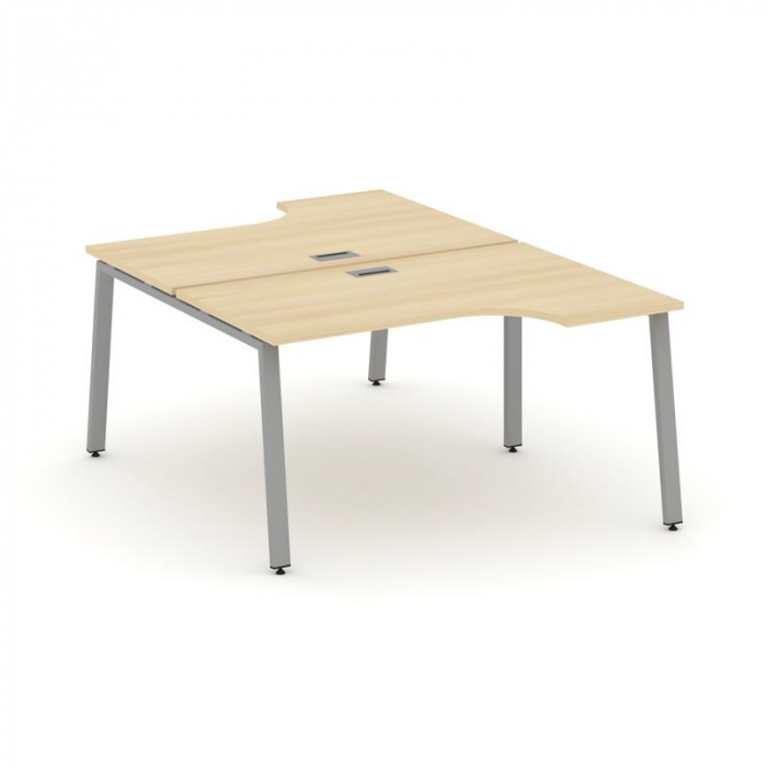 Style Project Рабочая станция эргоном. SN-6A.DRPA-011 Акация Лорка/Металл Серый 1380*1432/1992*750