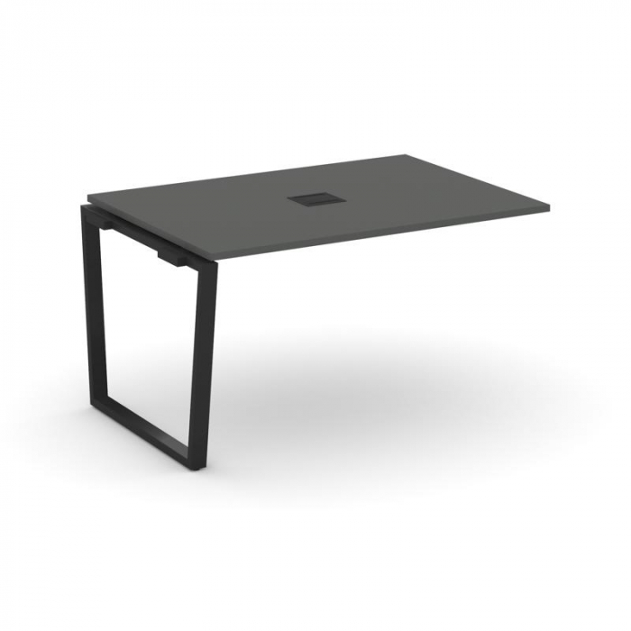 Style Project Проходной наб. элем. перег. стола SN-6T2.NSPRG-001 Антрацит/Металл Черный/Заглушка Мет