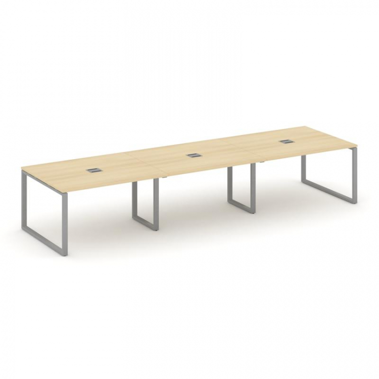 Стайл Проджект Стол переговорный SN-6O.SPRG-052 Акация Лорка/Металл Серый 3540*1180*750