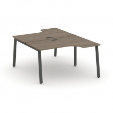 Style Project Рабочая станция эргоном. SN-6A.DRPA-001 Вяз Благородный/Металл Антрацит 1380*1232/1992