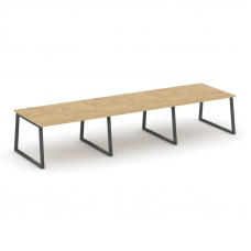 Style Project Стол переговорный SN-6T1.SPRG-054.3 Тиквуд Светлый/Металл Антрацит 4740*1180*750