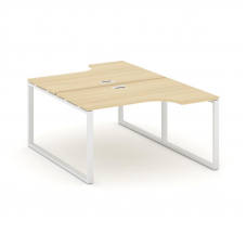 Style Project Рабочая станция эргоном. SN-6O.DRPA-011 Акация Лорка/Металл Белый 1380*1432/1992*750