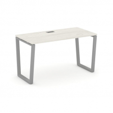 Style Project Стол письменный SN-6T2.SP-013 Дуб Наварра/Металл Серый/Заглушка Пластик Серебро 1380*7