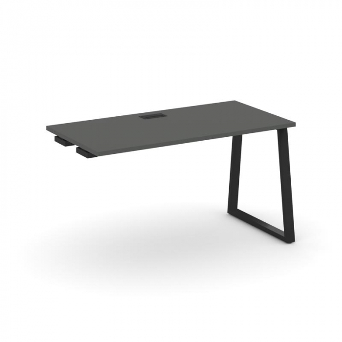 Стайл Проджект Стол-приставка к опор. элем. SN-6T1.OPRS-003 Антрацит/Металл Черный/Заглушка Пластик