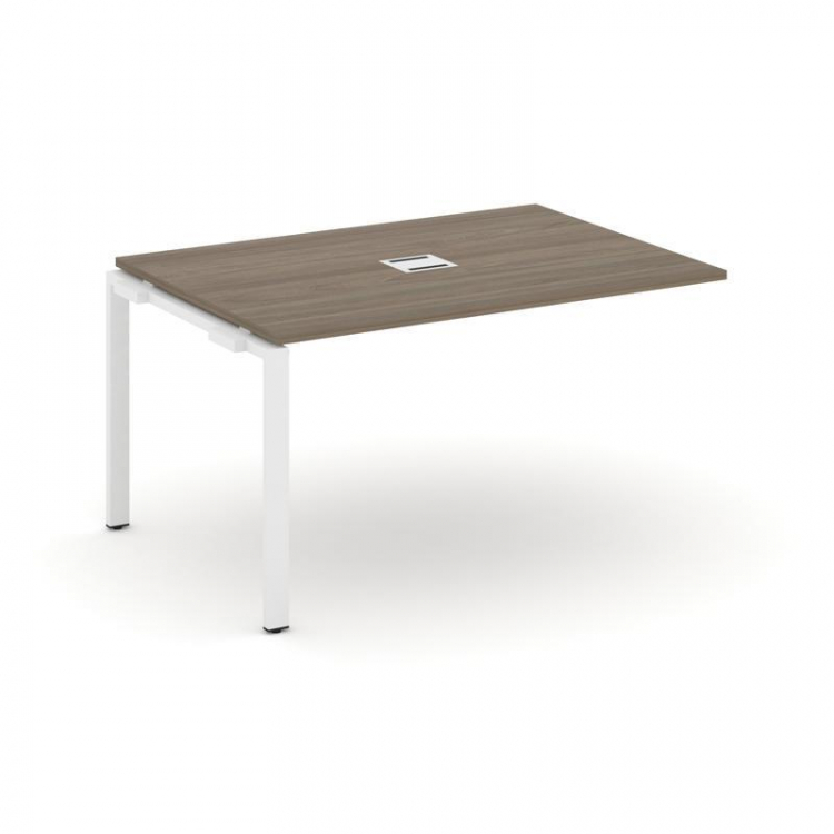 Style Project Проходной наб. элем. перег. стола SN-6P.NSPRG-003 Вяз Благородный/Металл Белый 1380*98