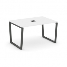 Style Project Стол переговорный SN-6T2.SPRG-003 Белый/Металл Антрацит/Заглушка Металл Антрацит 1380*