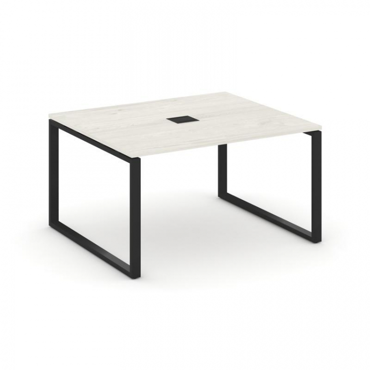 Style Project Стол переговорный SN-6O.SPRG-034 Дуб Наварра/Металл Черный 1580*1180*750