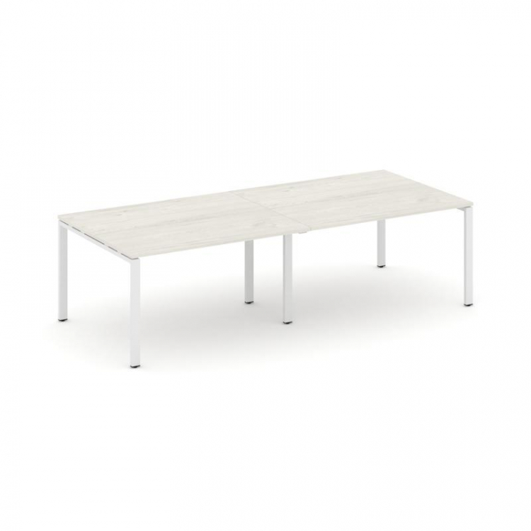 Style Project Стол переговорный SN-6P.SPRG-042.3 Дуб Наварра/Металл Белый 2360*1180*750