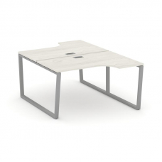 Style Project Рабочая станция эргоном. SN-6T2.DRPA-002 Дуб Наварра/Металл Серый/Заглушка Пластик Сер