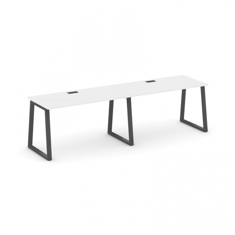 Style Project Рабочая станция 1 сторон. SN-6T1.ORS-014 Белый/Металл Антрацит/Черный Пластик 3160*700