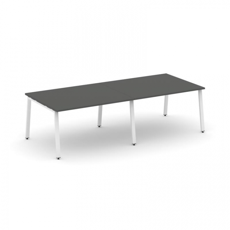 Style Project Стол переговорный SN-6A.SPRG-042.3 Антрацит/Металл Белый 2360*1180*750