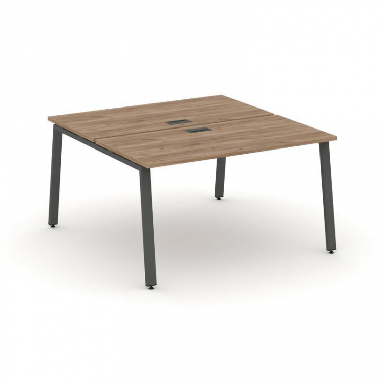 Style Project Рабочая станция 2-х сторон. SN-6A.DRS-013 Дуб Табак/Металл Антрацит 1380*1432*750