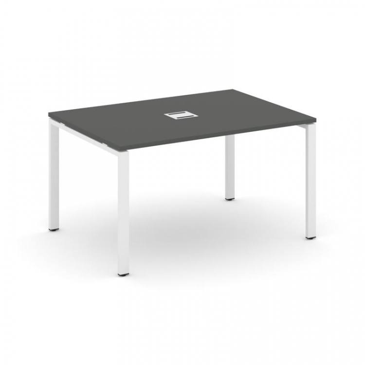 Style Project Стол переговорный SN-6P.SPRG-004 Антрацит/Металл Белый 1580*980*750