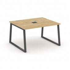 Style Project Стол переговорный SN-6T1.SPRG-032 Тиквуд Светлый/Металл Антрацит/Заглушка Металл Антра