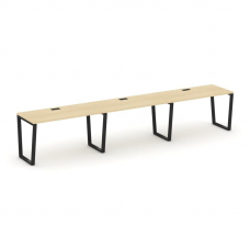 Style Project Рабочая станция 1 сторон. SN-6T2.ORS-051 Акация Лорка/Металл Черный/Заглушка Пластик Ч