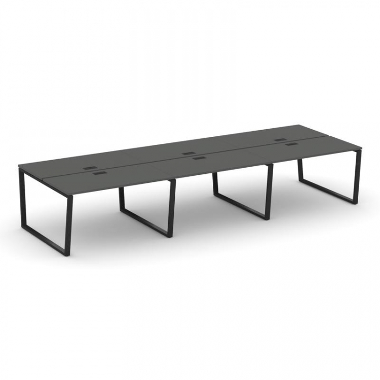 Style Project Рабочая станция 2-х сторон. SN-6T2.DRS-063 Антрацит/Металл Черный/Заглушка Пластик Чер