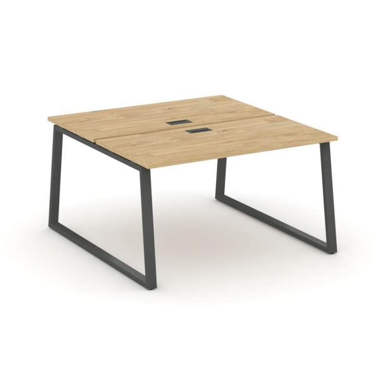 Style Project Рабочая станция 2-х сторон. SN-6T1.DRS-012 Тиквуд Светлый/Металл Антрацит/Заглушка Пла