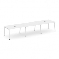 Style Project Стол переговорный SN-6A.SPRG-024 Белый/Металл Белый 4740*980*750