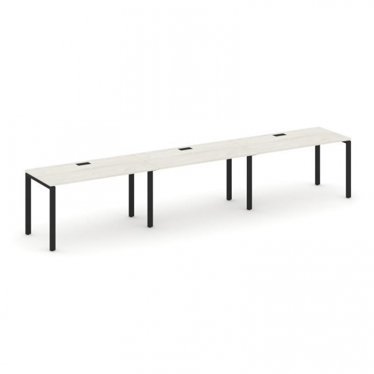 Style Project Рабочая станция 1 сторон. SN-6P.ORS-042 Дуб Наварра/Металл Черный 3540*700*750