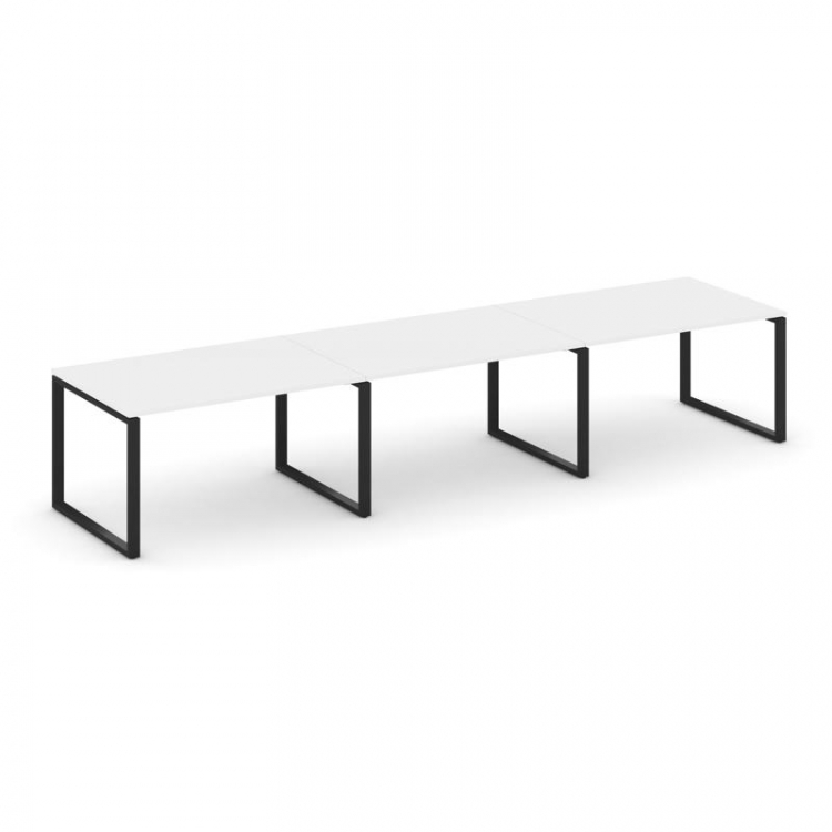 Style Project Стол переговорный SN-6O.SPRG-024.3 Белый/Металл Черный 4740*980*750