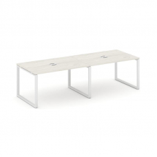 Style Project Стол переговорный SN-6O.SPRG-011 Дуб Наварра/Металл Белый 1960*980*750