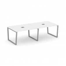 Style Project Стол переговорный SN-6T2.SPRG-044 Белый/Металл Серый/Заглушка Металл Серый 3160*1180*7