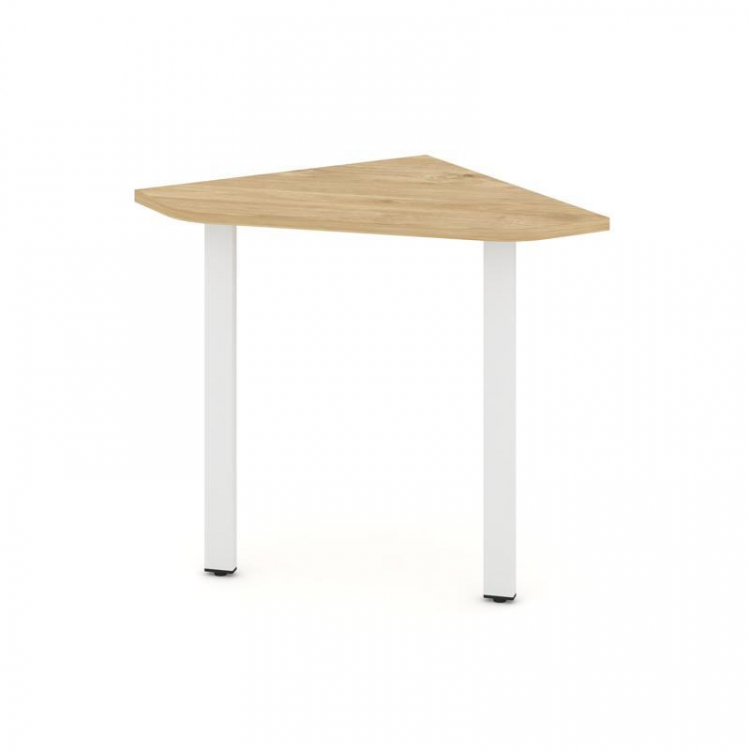 Style Project Угловой элемент стола SN-6.USP-011 Тиквуд Светлый/Металл Белый 700*700*750