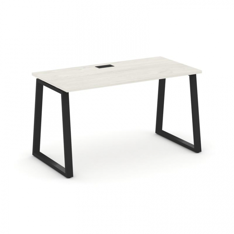 Style Project Стол письменный SN-6T1.SP-013 Дуб Наварра/Металл Черный/Заглушка Пластик Черный 1380*7