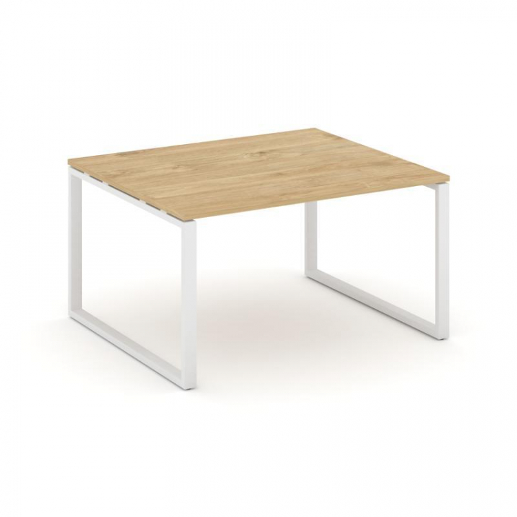 Style Project Стол переговорный SN-6O.SPRG-034.3 Тиквуд Светлый/Металл Белый 1580*1180*750