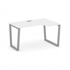 Style Project Стол рабочий эргоном. SN-6T2.SPA-002(R) Белый/Металл Серый/Заглушка Пластик Серебро 15